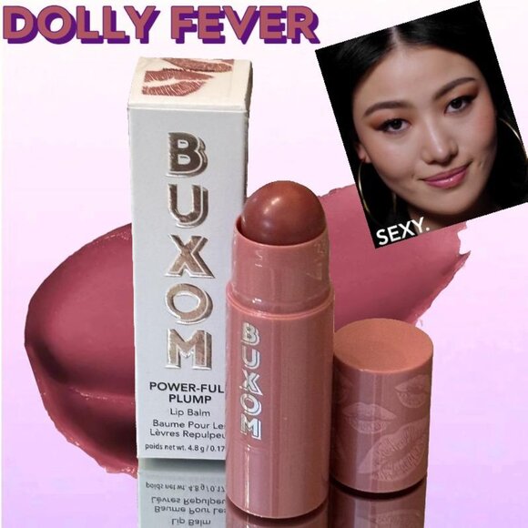 BUXOM Power-Full Plump Lip Balm (Peptides) ~ Dolly Fever (Mauve) 0.17oz NIB - Picture 11 of 16
